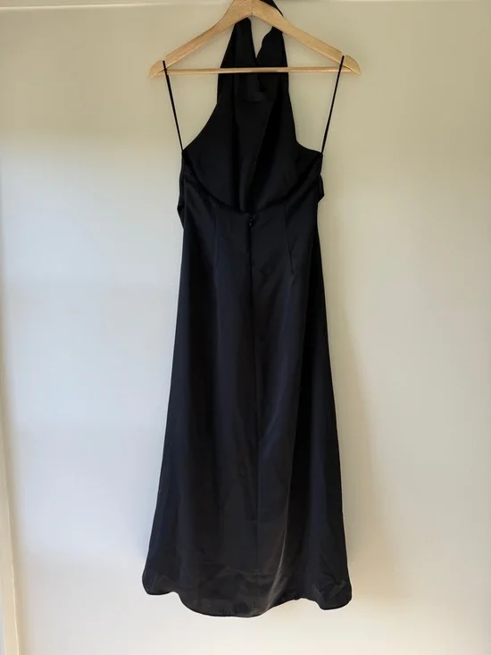 Babaton Black Halter Cowl Dress - Picture 3 of 4